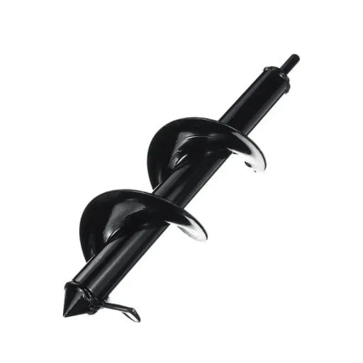 Taladro de tierra en espiral 8x30 cm Acero al carbono Taladro de tierra para postes Herramienta eléctrica para plantar plantas y bulbos Juego