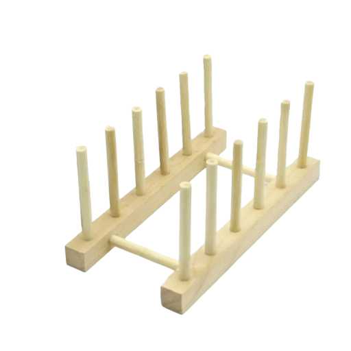 Tallerkenhylde i træ Køkkenorganisator i træ Køkkenorganisator Opvaskestativ 23 x 11,5 cm