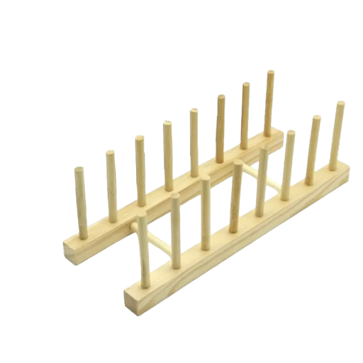 Tallerkenhylde i træ Køkkenorganisator i træ Køkkenorganisator Opvaskestativ 31 x 11,5 cm