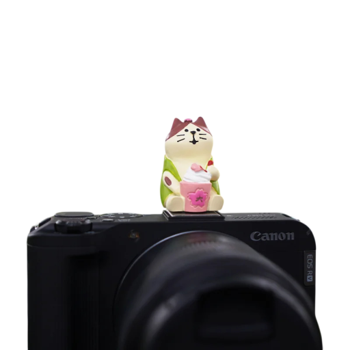 Tampa de flash de câmara Universal sapata Protecção decorativa com motivo de gato com gelado para Sony Nikon Canon Fuji Pentax Leica Olympus