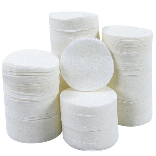 Tampony czyszczące do lufy broni zestaw 600 sztuk okrągłe 6 cm bawełniane chłonne białe do czyszczenia broni, optyki, okularów, telefonów i makijażu