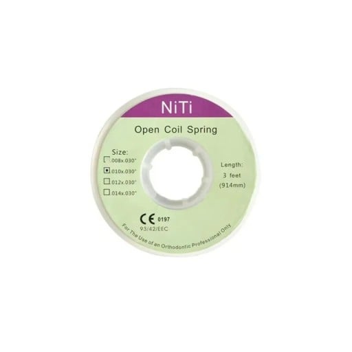 Tandheelkundige orthodontische open gewonden veer 914 mm 0,010 inch 1 rol orthodontische beugelaccessoires professioneel tandartsinstrument