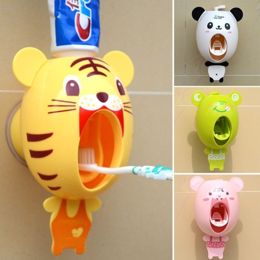 Tandpastadispenser med dyretema