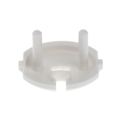 Tapa de seguridad para toma de corriente 10 unidades Tapa redonda que protege a los niños de accidentes eléctricos Plástico ABS blanco Dimensiones 3,8