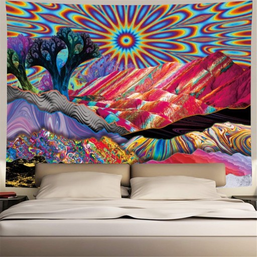 Tapeçaria de parede com motivo abstracto C531