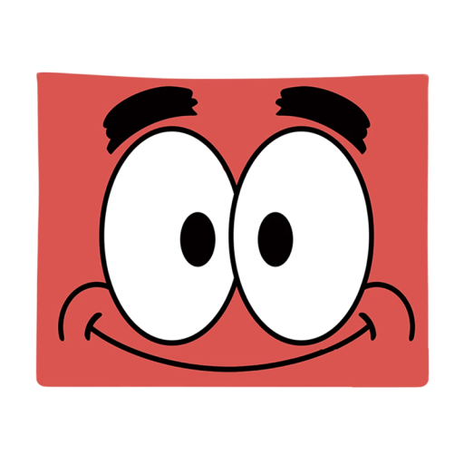 Tapestry 60 x 90 cm Patrick Star Hanging Cartoon Fabric Wall Aesthetic Tapestry Decoration for Children's Room Bedroom Cartoon Design