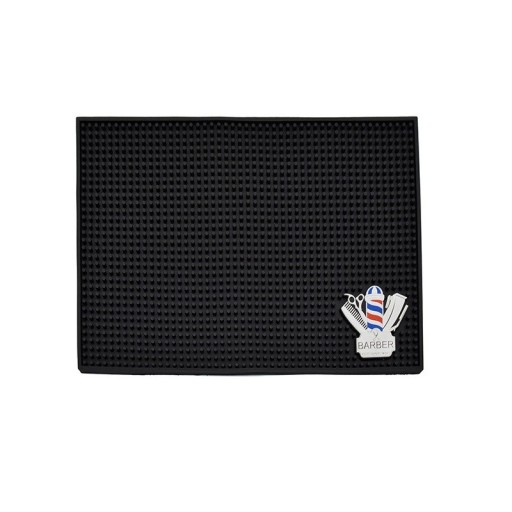 Tapete Antiderrapante para Ferramentas de Cabeleireiro Tapete de Silicone Lavável à Mão Tapete à Prova de Água para Utensílios de Barbeiro 44,5 x 0,8 x 30 cm