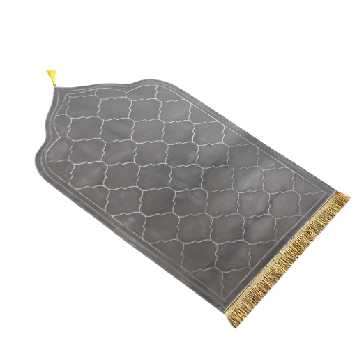 Tapete de Oração 66 x 116 cm Espessura 1,2 cm Tapete de Oração Islâmica Confortável Padrão Almofadado Superfície Macia Tapete de Viagem Dobrável