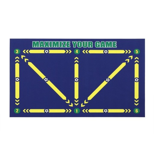 Tapete de treino de futebol dobrável 60 x 90 cm Superfície resistente e antiderrapante para exercícios de técnica e estabilidade durante o treino