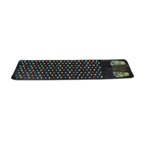 Tapis d'acupression 35x175 cm avec pierres artificielles Tapis de massage pour les pieds et tout le corps Outil de massage réflexe pour la santé et la relaxation