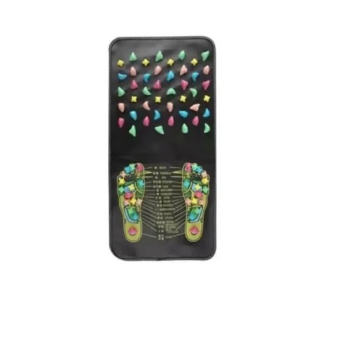 Tapis d'acupression 35x70 cm avec pierres artificielles Tapis de massage pour les pieds et tout le corps Outil de massage réflexe pour la santé et la relaxation