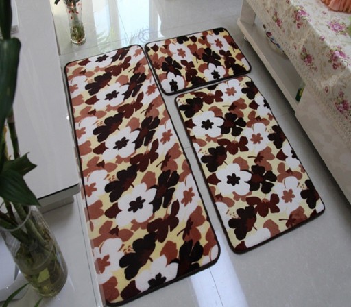 Tapis de bain avec motif 3 pcs