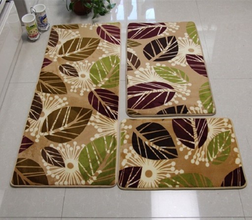 Tapis de bain avec motif 3 pcs