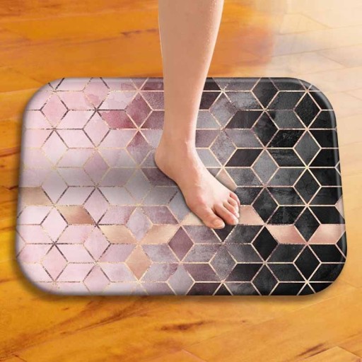 Tapis de bain en mosaïque