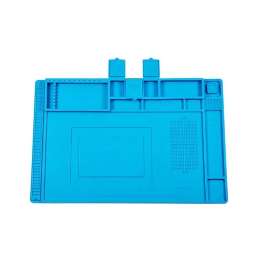 Tapis de protection thermique en silicone 450x300mm Antistatique ESD Tapis de travail pour le soudage et les réparations de cartes de téléphone