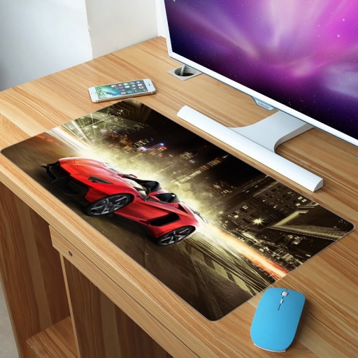 Tapis de souris rond avec impression de voitures J703