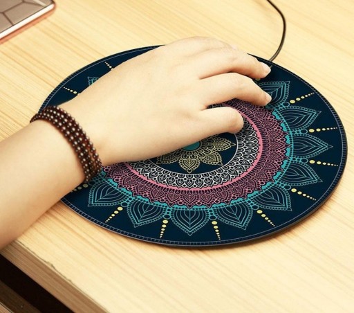 Tapis de souris rond mandala