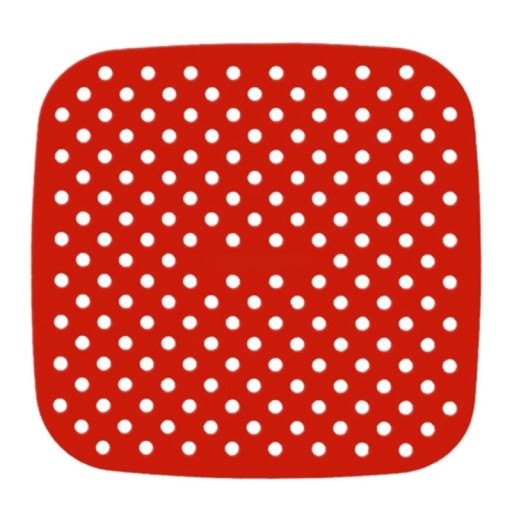 Tapis en silicone pour friteuse à air carrée