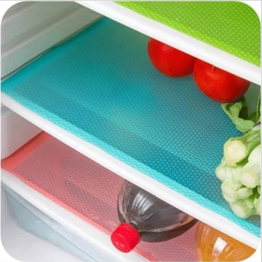 Tapis en silicone pour réfrigérateur - antibactérien - 4 pièces