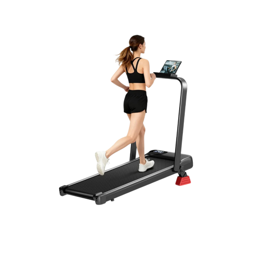 Tapis roulant pieghevole con inclinazione del 15 % velocità 10,5 km/h portata 136 kg display LED nero per corsa e camminata domestica