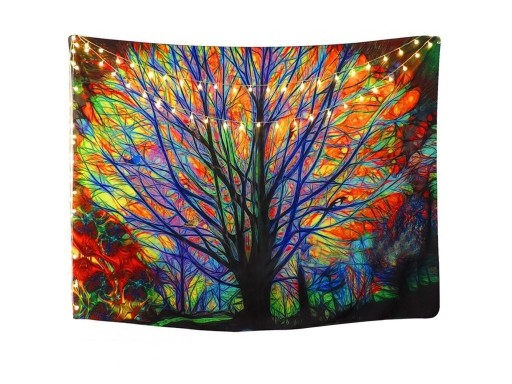 Tapisserie murale avec arbre