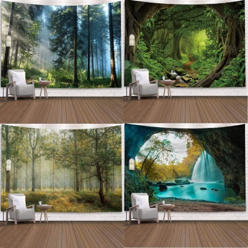 Tapisserie murale avec motif naturel