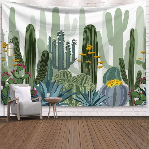 Tapiz de pared con cactus