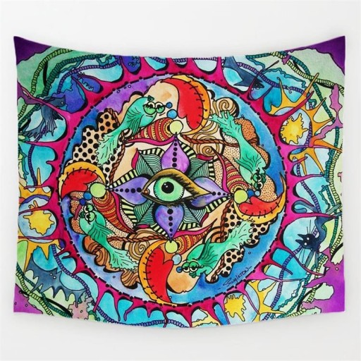 Tapiz de pared con motivos abstractos