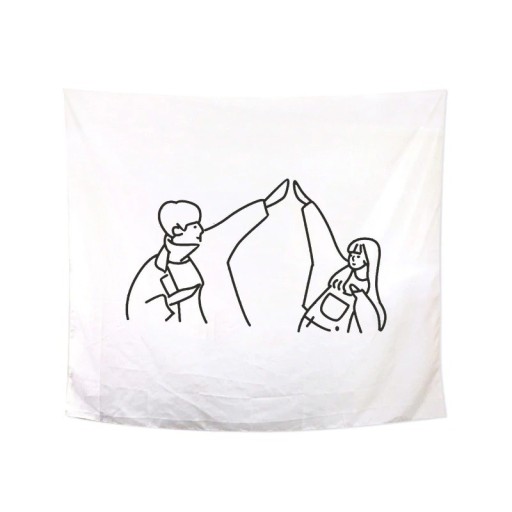 Tapiz de pared pareja enamorada