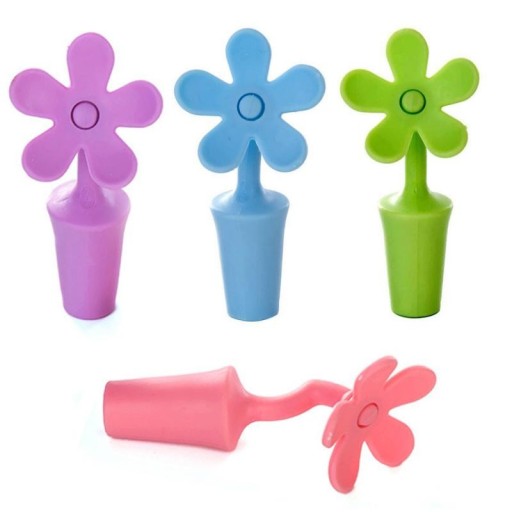 Tapón de botella con forma de flor