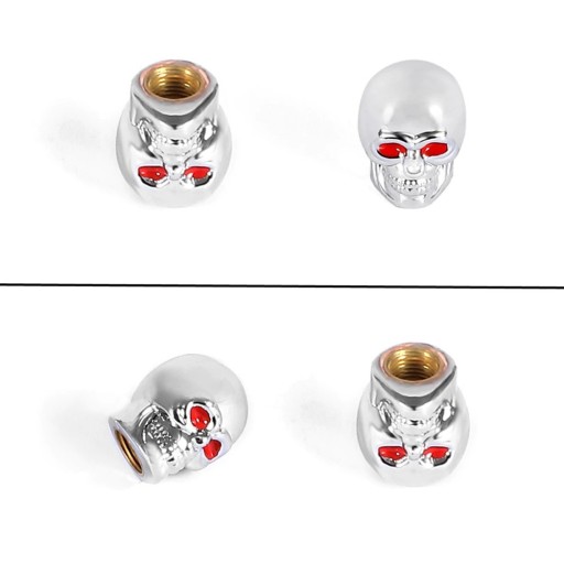 Tappi valvola teschio 4 pz