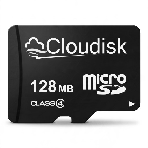 Tarjeta de memoria Cloudisk Micro SD 128 MB Tarjeta MicroSD Class 4 Negra Para almacenar documentos, música, fotografías y archivos
