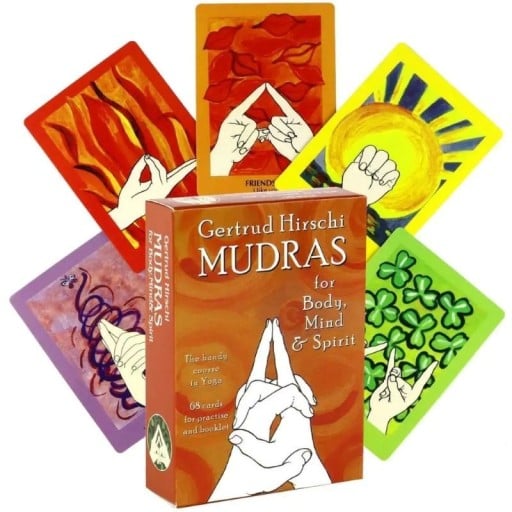 Tarotové veštecké karty 68 ks mudras ilustrácie 10,5 x 7,5 cm farebný balíček na výklad kariet a prácu so symbolikou