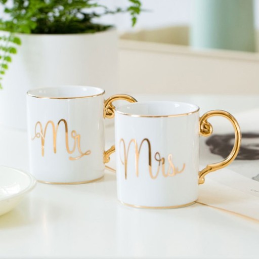 Tasses de mariage monsieur et madame 2 pcs