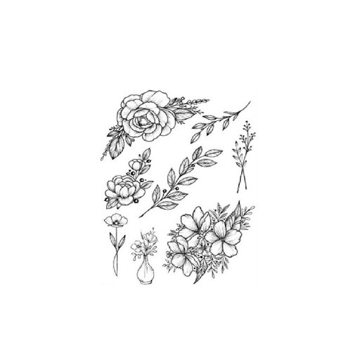 Tatuaj temporar cu flori