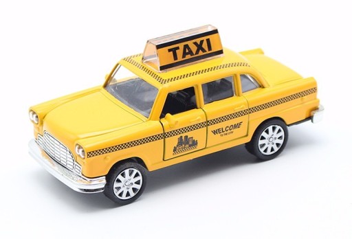 Taxi játékautó - sárga