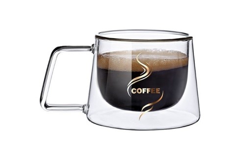 Tazza di vetro per cappuccino 200 ml