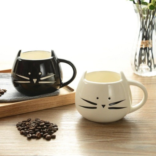 Tazza in ceramica con gatto J1340
