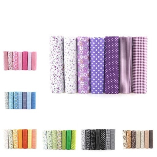 Tecido de algodão para fazer máscaras 7 pcs