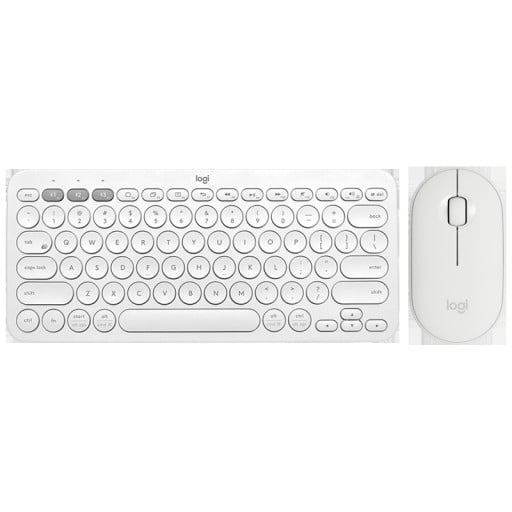 Teclado bluetooth sem fios com rato oval Conjunto compacto com teclas redondas Alcance até 10 m Teclado de plástico 27,9 x 12,4 x 1,6 cm