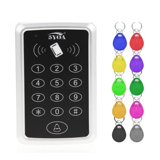 Teclado de acesso RFID com 10 chaves 1000 utilizadores unidade autónoma para controlo de acesso a portas e portões