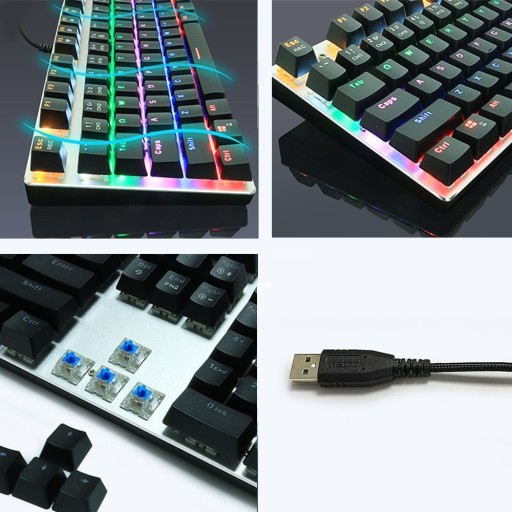 Teclado de jogos retroiluminado