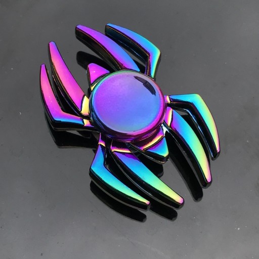 Tęczowa fidget spinner metal A2222
