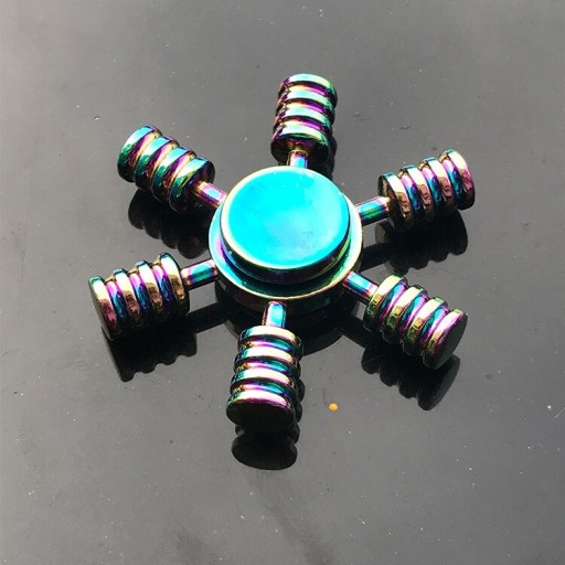 Tęczowy fidget spinner E64