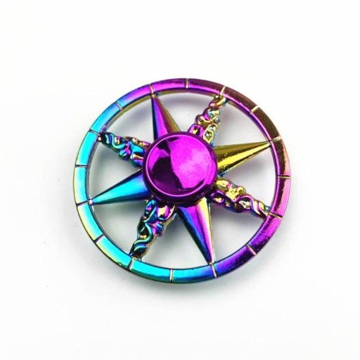 Tęczowy fidget spinner E81