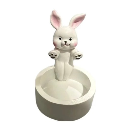 Teelichthalter 6 cm mit Hasenmotiv Originelle Dekoration für abendliche Ruhe und Entspannung