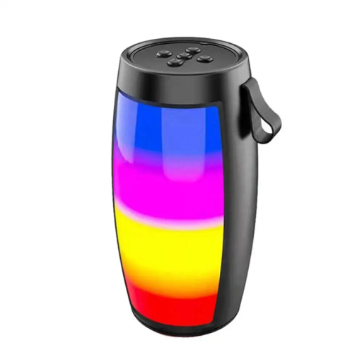 Tehokas kannettava Bluetooth 5.0 -kaiutin subwooferilla, LED-valoilla, MP3-soittimella, TWS-äänellä, 3D-äänitilalla, USB TF -äänellä, sykkivällä