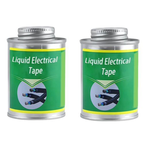 Tekutá izolační páska 2 ks bílá a černá 260 ml Tekutá páska pro izolaci elektrických vodičů a kabelů