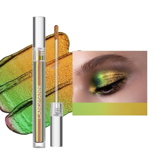 Tekuté oční stíny s metalickým efektem Lesklé tekuté oční stíny Vysoce kvalitní oční make-up