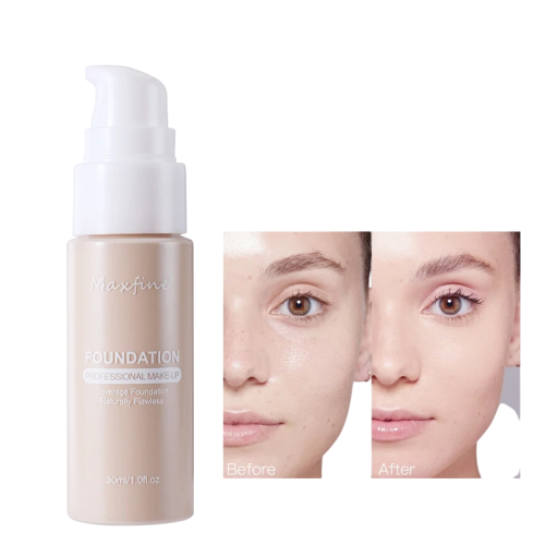 Tekutý make-up 40 ml Profesionální krycí korektor Dlouhotrvající voděodolný make-up Hydratační efekt Přirozený vzhled bez šmouh